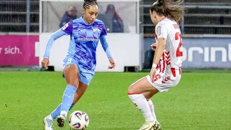 Enges Duell: Essen (l.) gegen Köln