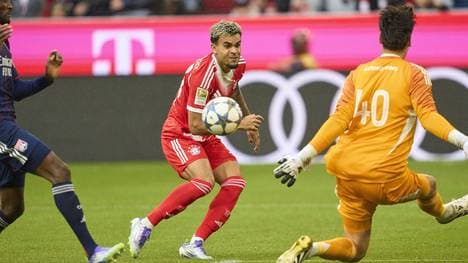 Luis Díaz bei seinem Debüt für den FC Bayern