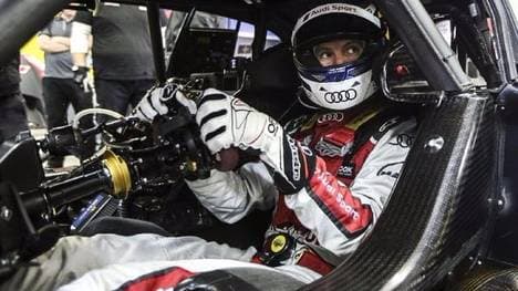 Audi-Pilot Mattias Ekström im Cockpit des RS 5 DTM