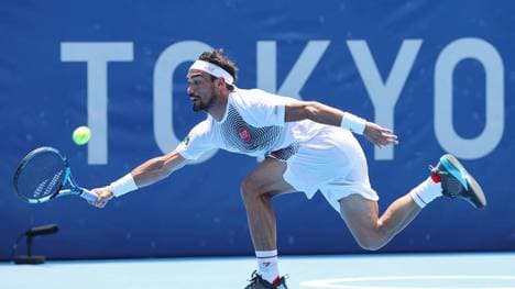 Fabio Fognini unterlag beim olympischen Tennis-Turnier dem Russen Daniil Medvedev