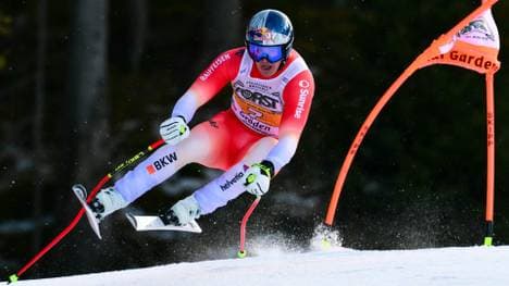 Franjo von Allmen bei seiner Siegfahrt auf der Saslong