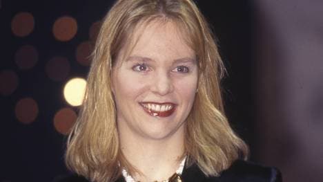 Katja Seizinger bei der Kür zu Deutschlands Sportlerin des Jahres 1998