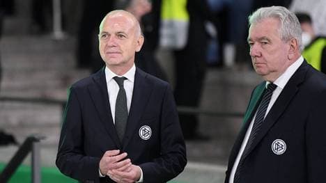 DFB-Präsident Bernd Neuendorf und DFB-Vizepräsident Peter Frymuth
