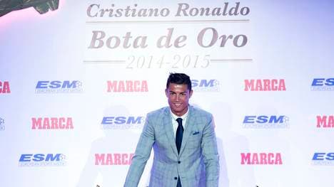 Cristiano Ronaldo Receives His Fourth Golden Boot Award