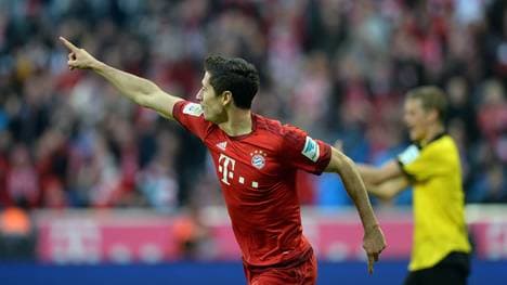 Robert Lewandowski erzielt seinen 25. Doppelpack in der Bundesliga