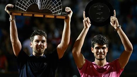 Diesmal zu stark: Norrie (l.) schlägt Alcaraz in Rio