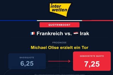 WM-Kracher mit Quote 7,25: Interwetten zündet den Olise-Turbo gegen den Irak!