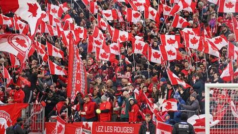 Kanadische Fans beim Testspiel gegen Island
