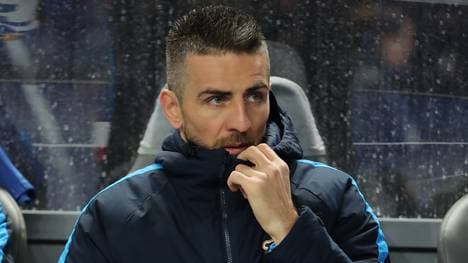 Vedad Ibisevic handelte sich auf der Bank eine Gelb-Sperre ein