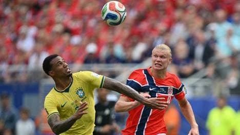 Enges Duell zwischen Haaland (r.) und Gabriel
