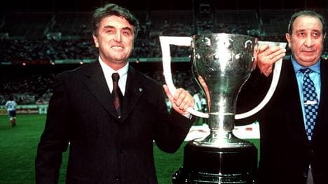 Radomir Antic (l.) führte Altético Madrid 1996 zum Meistertitel