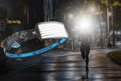 Entdecke die Smiling Shark LED Kopflampe: Deine perfekte Lauflampe für jedes Abenteuer