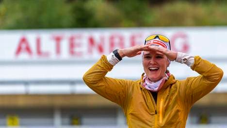 Denise Herrmann freut sich über ihren zweiten Titel bei den DM 2020