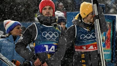 Enttäuschung bei Andreas Wellinger und Philipp Raimund