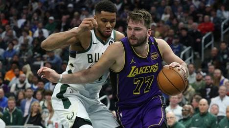 Europäer unter sich: Doncic (r.) und Antetokounmpo