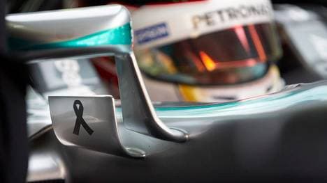 Trauer-Schleife-Mercedes-Formel 1