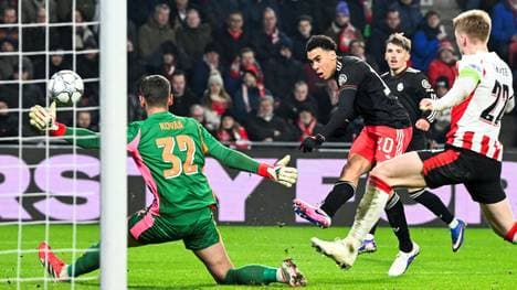 Tor zum 0:1 - Jamal Musiala trifft in Eindhoven