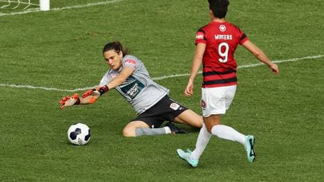 Nadine Angerer bei einem Spiel in der australischen Liga