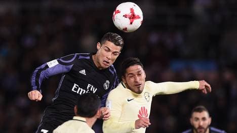 Cristiano Ronaldo setzt sich im Halbfinale der Klub-WM im Kopfballduell durch