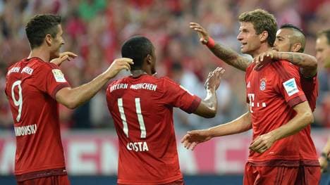 Der FC Bayern gewann gegen Hamburg mit 5:0