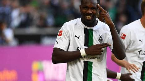 Marcus Thuram beim Rheinderby gegen den 1.FC Köln