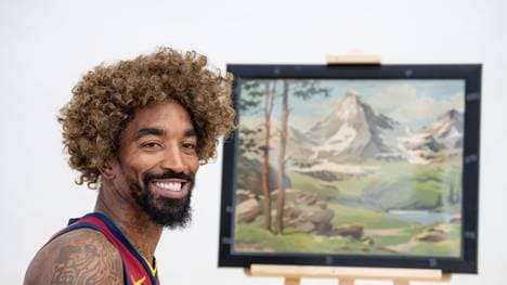 J. R. Smith (hier im Look von Kult-Maler Bob Ross) hat ein Unterhosen-Problem