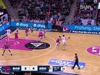 Die BBL-Highlights der Partie Telekom Baskets Bonn - Rostock Seawolves im Video.