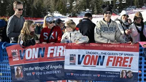 Viele Vonn-Fans waren nach Cortina gekommen