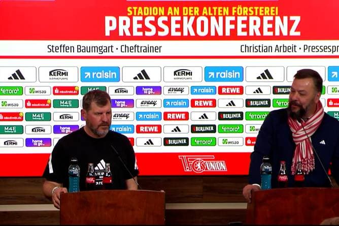 Zwei Tage vor seinem Aus war Baumgart hier noch bester Laune