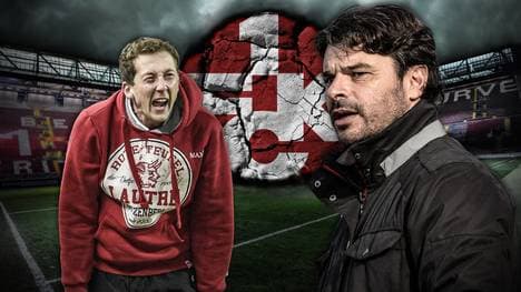 FCK-Trainer Konrad Fünfstück (l.) und Ciriaco Sforza