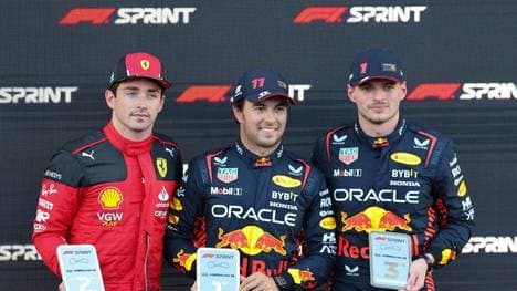 Weltmeister Verstappen beim Sprintrennen nur auf Rang 3