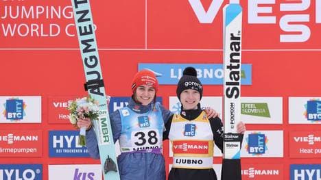 Zwei und eins: Selina Freitag und Nika Prevc