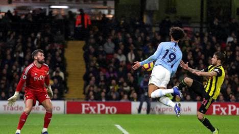 Premier League: Manchester City schlägt FC Watford 2:0 - Sane mit Brust-Tor