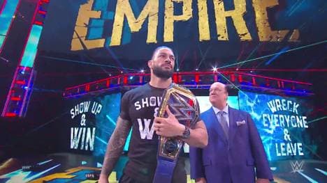Universal Champion Roman Reigns und WWE Champion Drew McIntyre trafen ein letztes Mal vor ihrem Match bei WWE Survivor Series aufeinander 