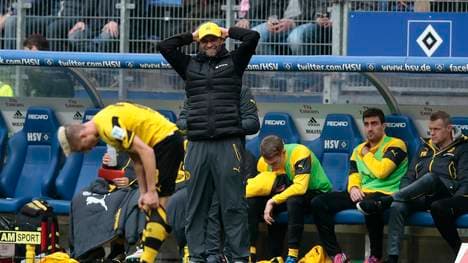Jürgen Klopp Hamburger SV v Borussia Dortmund - Bundesliga 