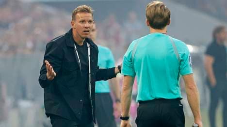 Nagelsmann war mit den Schiri-Entscheidungen nicht einverstanden