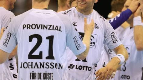 Eric Johansson (l.) war Kiels bester Werfer