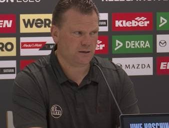 RWE träumt vor der Rückkehr in die 2. Bundesliga. Trainer Uwe Koschinat gibt sich optimistisch und strebt einen Heimsieg im Hinspiel an.