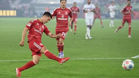 Zu ungenau: Shinta Appelkamp schießt