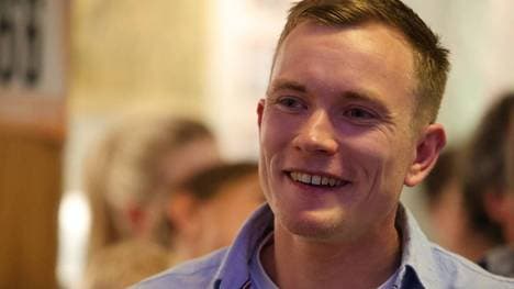 Benedikt Doll bei der Sportlerehrung des Skiverbands Schwarzwald e.V. im Jahr 2024