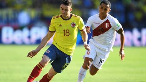 Rafael Borre (l.) und Kolumbien müssen bangen