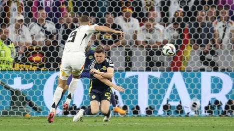 Niclas Füllkrug erzielt sein erster Tor bei einer Europameisterschaft