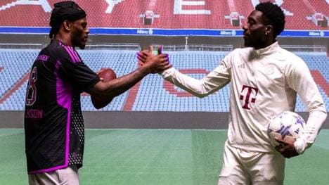Trikottausch mit NFL-Quarterback Lamar Jackson: Bayern-Star Alphonso Davies 