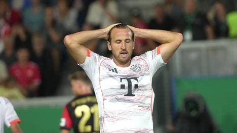 Harry Kane scheiterte zum ersten Mal in einem Bayern-Pflichtspiel vom Elfmeterpunkt