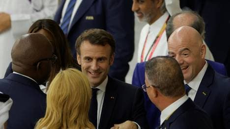 War beim WM-Halbfinale live im Stadion: Emmanuel Macron