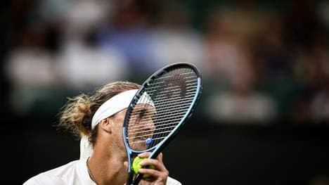 Alexander Zverev beim Aufschlag