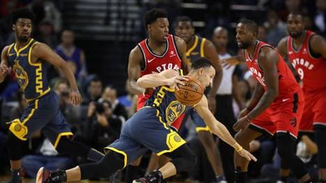 Stephen Curry gegen die Raptors
