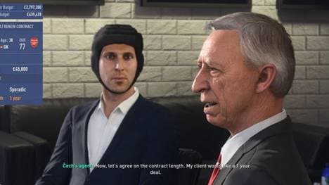 FIFA 19: Kurioser Fehler! Petr Cech vom FC Arsenal mit Helm in Gespräch