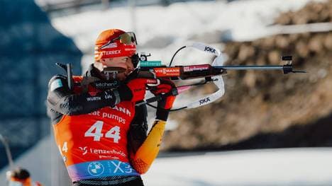 Philipp Nawrath bei der Biathlon-WM in Lenzerheide