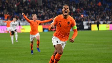 Virgil van Dijk war der gefeierte Mann für die Niederlande